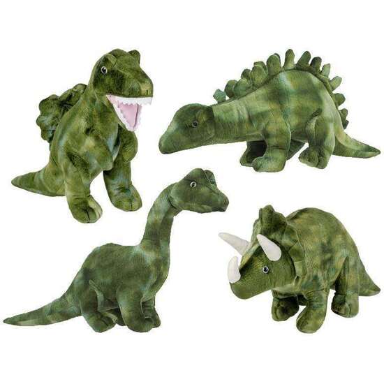 Peluche Dinosaurios Verdes 33 Cm. - Modelos Surtidos