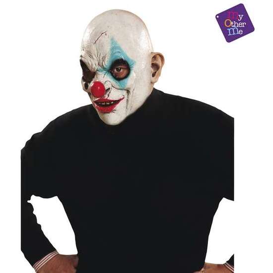 Full Clown Latex Mask One Size