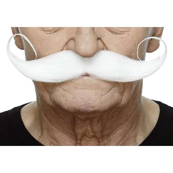BIGOTE BLANCO TALLA ÚNICA
