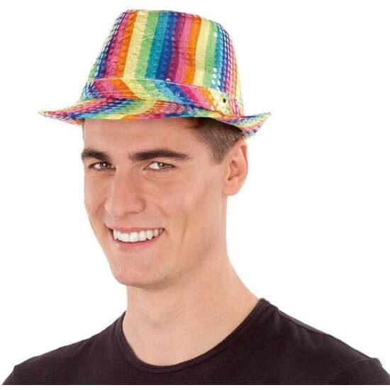 Sombrero Con Luz Rainbow T/58