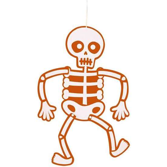 Comprar Movil Esqueleto Fieltro Naranja 51 Cm