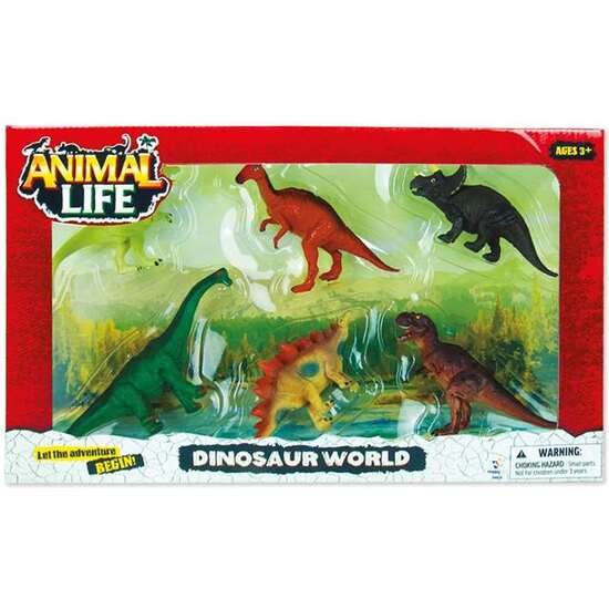 Figuras Dinosaurios En Caja 6 Pzas