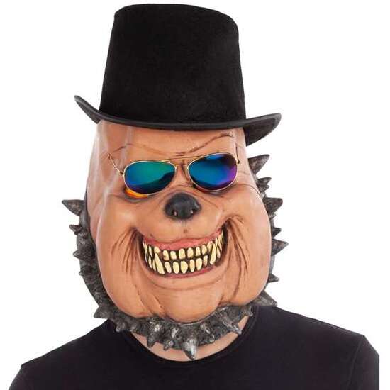 Comprar Full Dog Latex Mask With Hat And Glasses
