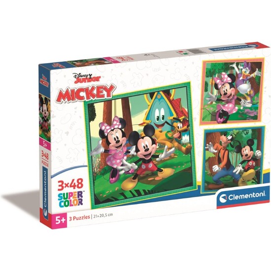 Puzzle 3x48 Pzas. Mickey