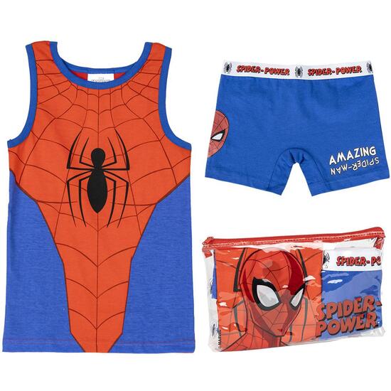 Pijama Tirantes Single Jersey Neceser Spiderman