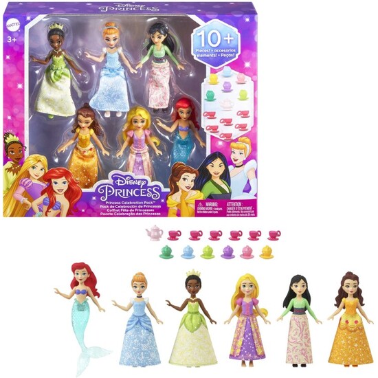 Set 6 Mini Princesas Fiesta Del Te