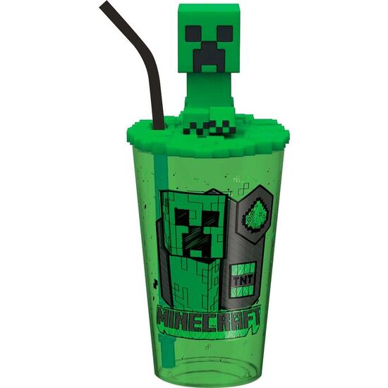 Comprar Vaso Caña Topper 3d Minecraft 500ml