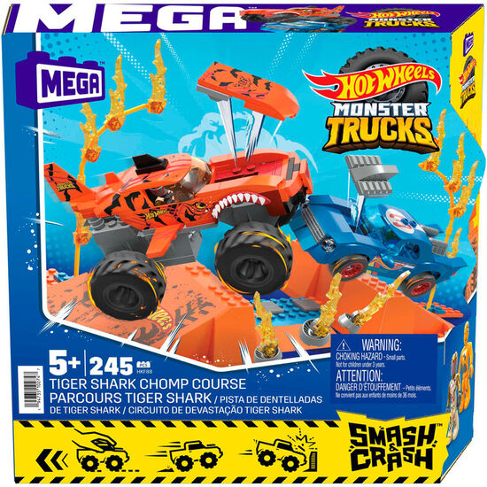 Mega Construx Pista Tiger Shark Monster Trucks Hot Wheels