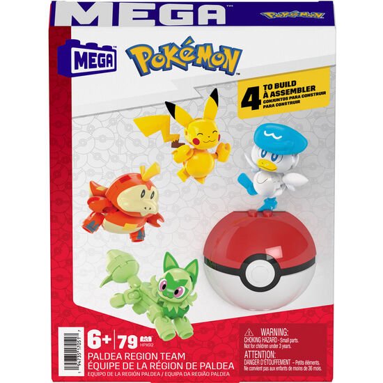 MEGA CONSTRUX EQUIPO REGION PALDEA POKEMON