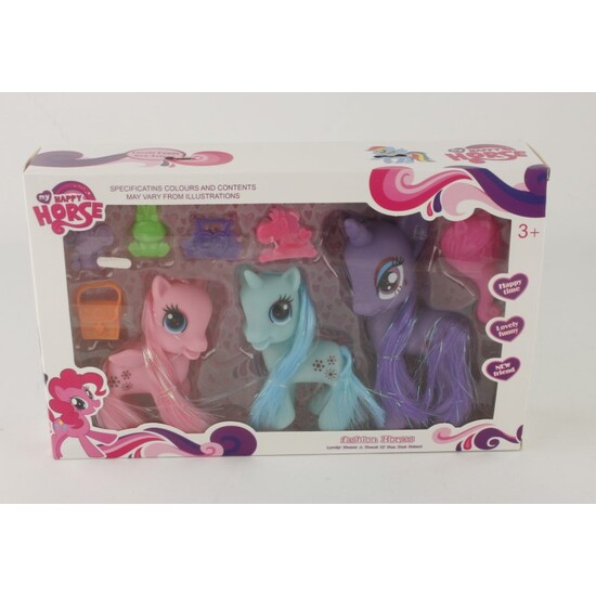 3 Ponys C/accesorios