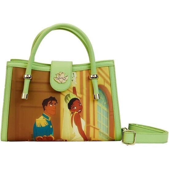 BOLSO BANDOLERA TIANA Y EL SAPO DISNEY LOUNGEFLY