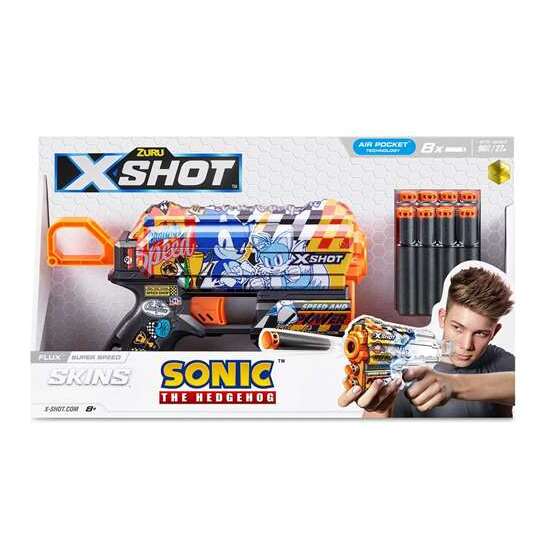 Comprar Pistola X-shot Sonic Skins Flux, 8 Dardos 183x32x53cm - Modelos Surtidos