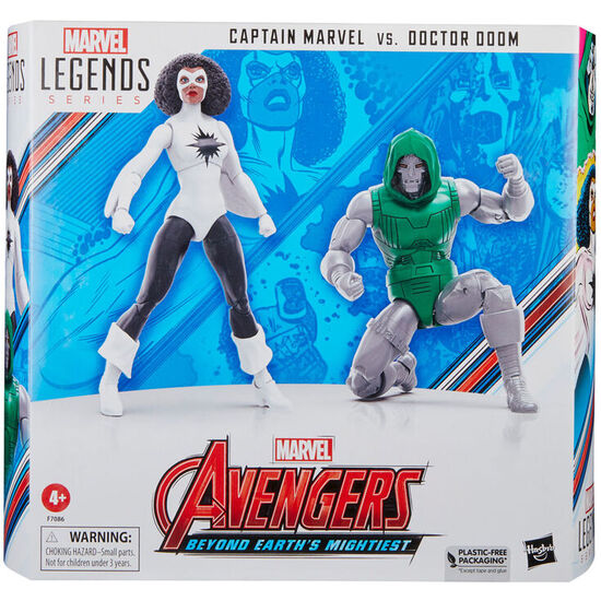 Figura Captain Marvel Vs Doctor Doom Beyond Earths Mightiest Los Vegadores Avengers Marvel 15cm