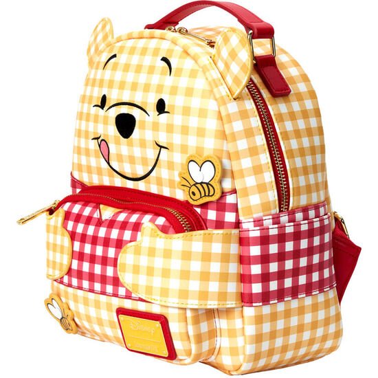 MOCHILA GINGHAM WINNIE THE POOH DISNEY LOUNGEFLY 25CM