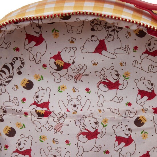 MOCHILA GINGHAM WINNIE THE POOH DISNEY LOUNGEFLY 25CM