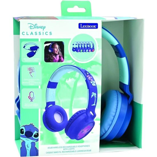 Auriculares Inalambricos Luminosos Bluetooth Stitch Disney