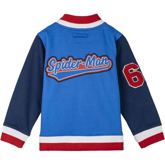 CHAQUETA COTTON BRUSHED BASEBALL SPIDERMAN