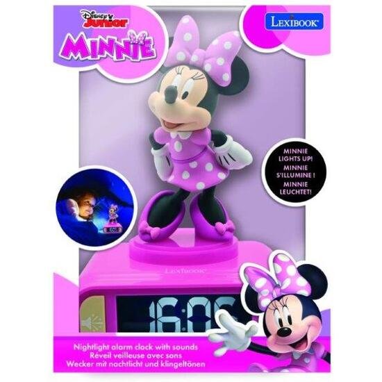 RELOJ DESPERTADOR MINNIE C/LUZ LEXIBOOK