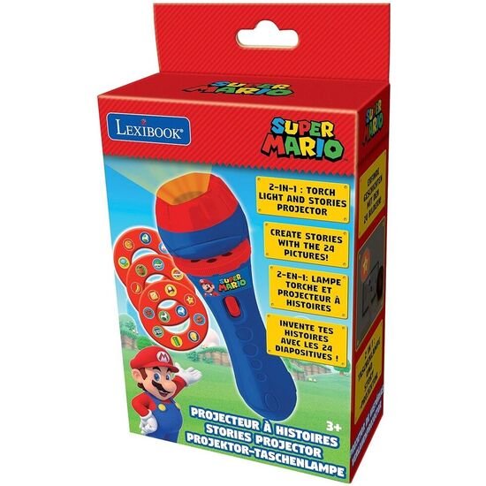 LINTERNA PROYECTOR CUENTOS SUPER MARIO BROS LEXIBOOK
