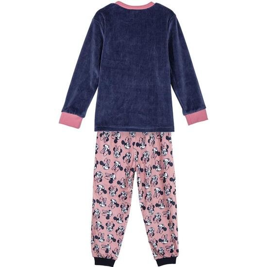 PIJAMA LARGO CORAL FLEECE APLICACIONES MINNIE