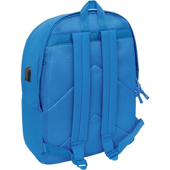 MOCHILA DOBLE PARA PORTATIL 15,6 +USB F.C.BARCELONA CHICA INDIGO