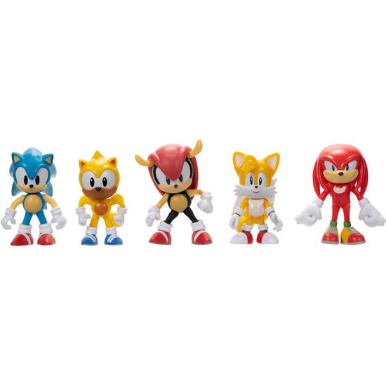 BLISTER 5 FIGURAS SONIC THE HEDGEHOG 6CM