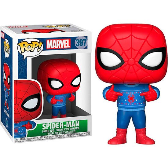 FIGURA POP MARVEL HOLIDAY SPIDER-MAN WITH UGLY SWEATER