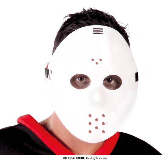 Comprar Mascara Hockey Blanca Pvc
