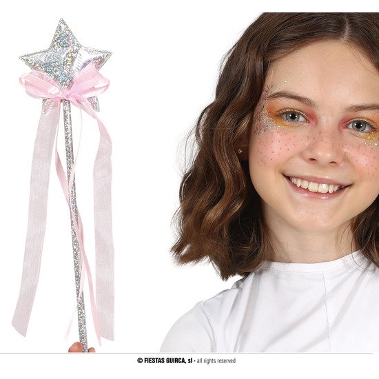 Comprar Varita Con Estrella Plata 35 Cms