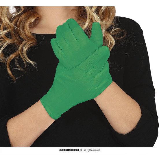 GUANTES VERDE OSCURO INFANTILES 17 CMS. GUIRCA