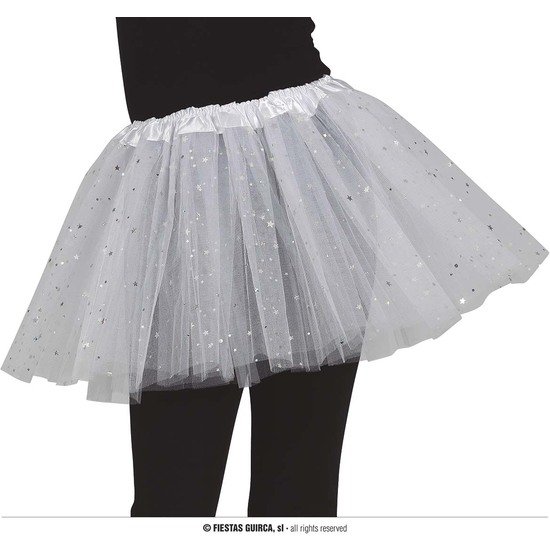 Comprar Tutu Estrellas, Blanco, Infantil, 30 Cms