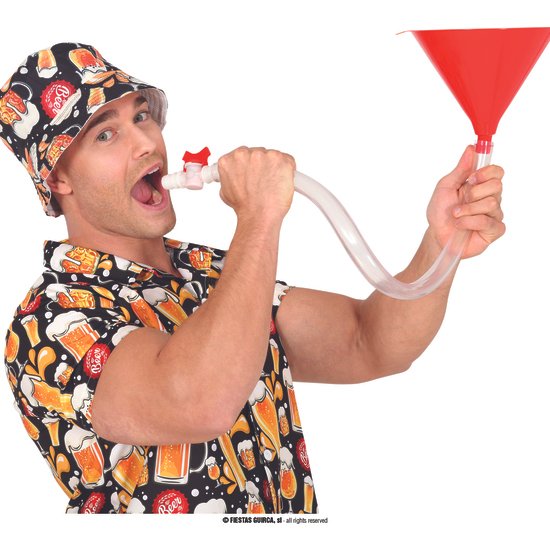 TUBO CON EMBUDO PARTY, 70 CMS GUIRCA