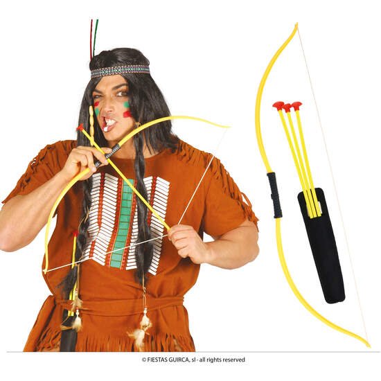 Comprar Arco Indio Con 3 Flechas 75 Cms.