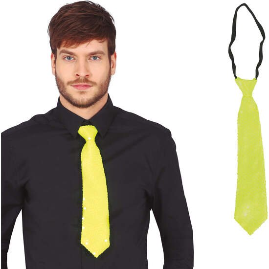 Comprar Corbata 37 Cms Lentej. Neon Amarillo