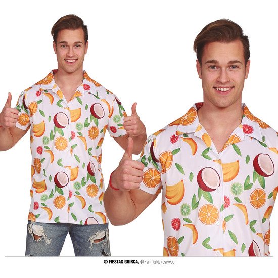 Comprar Camisa Hawaiana Frutas, Adulto, 52 - 54 (l)