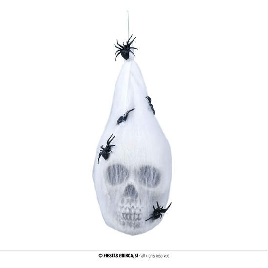 BOLSA TELARAÑA CON CALAVERA 25 CMS. GUIRCA
