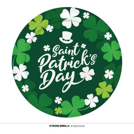 BOLSA 6 PLATOS ST. PATRICKS, 23 CMS GUIRCA
