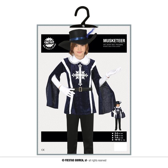 MUSKETEER, INFANTIL, 3 - 4 AÑOS