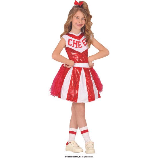 RED SEQUINED CHEERLEADER, INFANTIL, 3 - 4 AÑOS GUIRCA