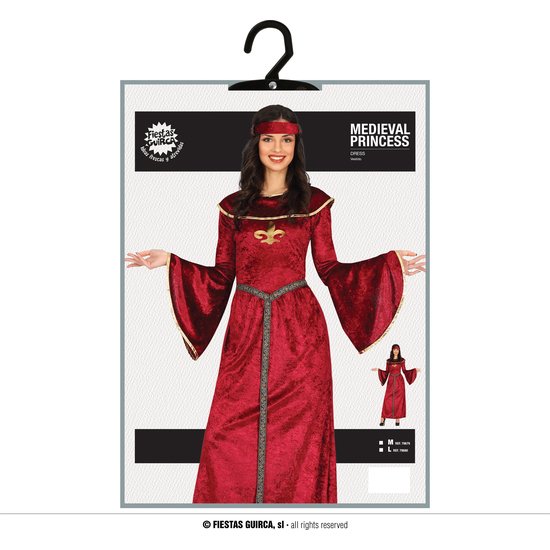 MEDIEVAL PRINCESS, ADULTA, 38 - 40 (M)