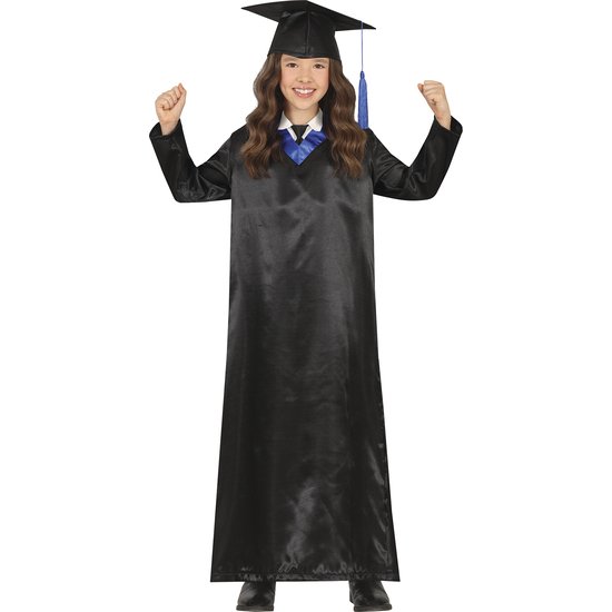 BLUE AND BLACK GRADUTATED, INFANTIL, 5 - 6 AÑOS