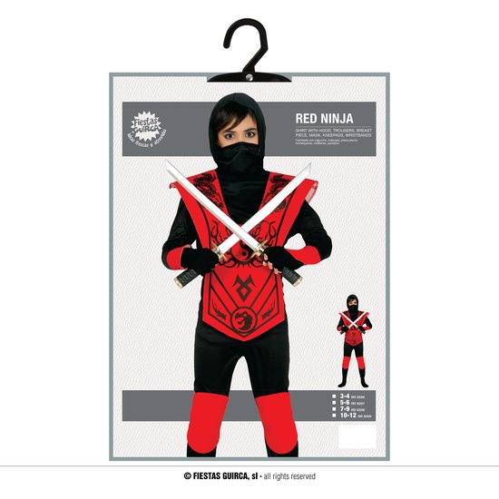 RED NINJA, INFANTIL, 3 - 4 AÑOS