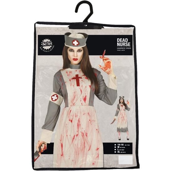 DEAD NURSE, ADULTA, 44 - 46 (XL)