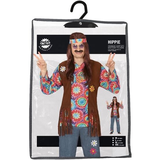 HIPPIE, ADULTO, 56 - 58 (XXL)