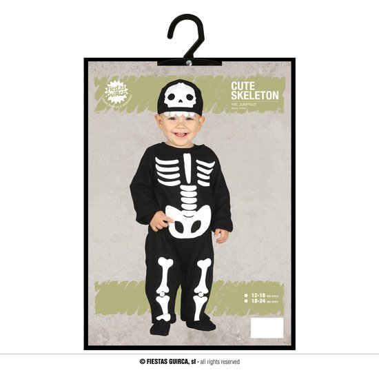 CUTE SKELETON, BABY, 12 - 18 MESES