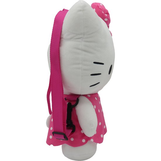 MOCHILA PELUCHE HELLO KITTY ROSA 35CM