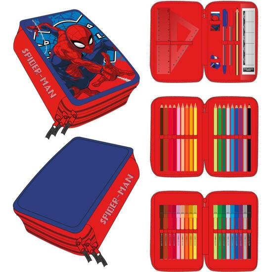 PLUMIER CON ACCESORIOS GIOTTO SPIDERMAN CERDA