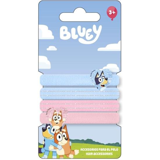 ACCESORIOS PELO COLETERO 4 PIEZAS BLUEY CERDA