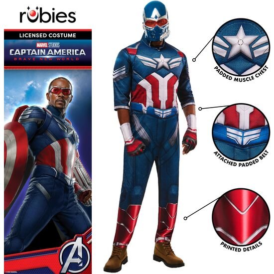DISFRAZ CAPITAN AMERICA BNW DELUXE AD