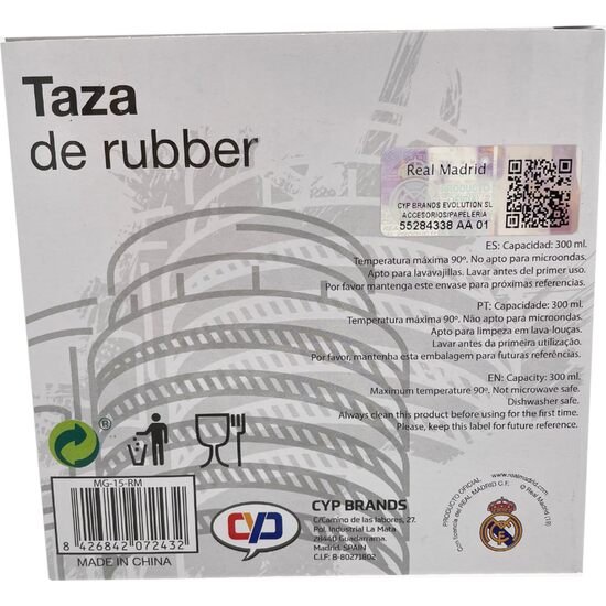 REAL MADRID TAZA RUBBER